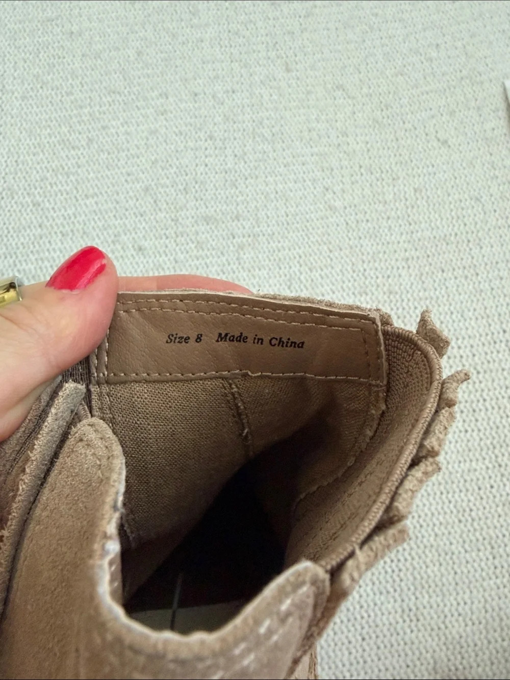 Dolce Vita Brown Suede Caster H2O Lug Sole Boots Size 8